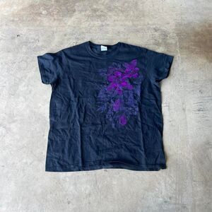 y2k Hawaii floral reflective tee Mens size XL